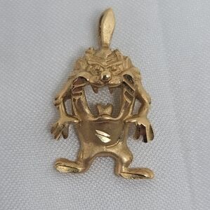14k Yellow Gold Tasmanian Devil Warner Brothers